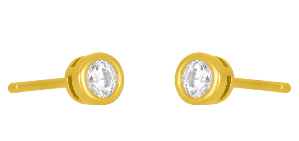 Marisol Bezel Stud Earring