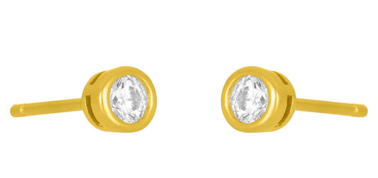 Marisol Bezel Stud Earring