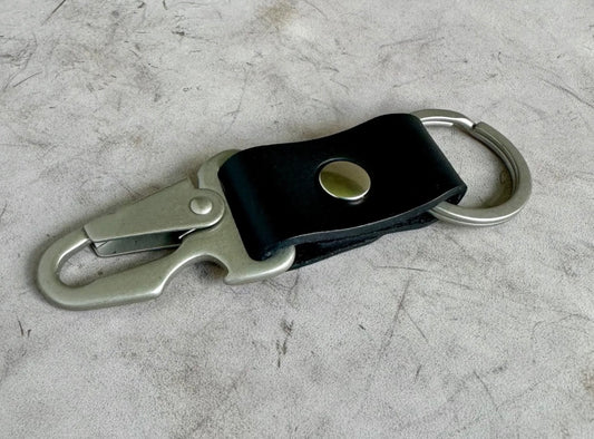 Leather Bottle Opener Keychain 3 Colors Blue, Brown, Black