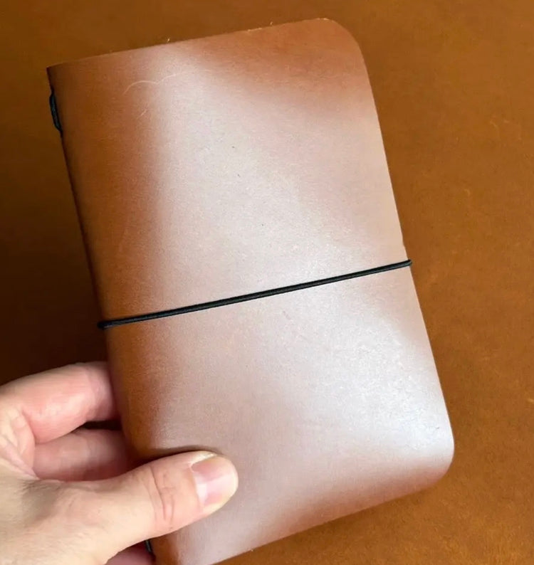 Leather Pocket Journal 3 Colors Navy,Coffee, Wheat