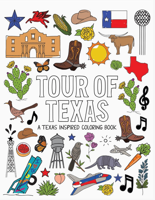 Tour of Texas Coloring Book