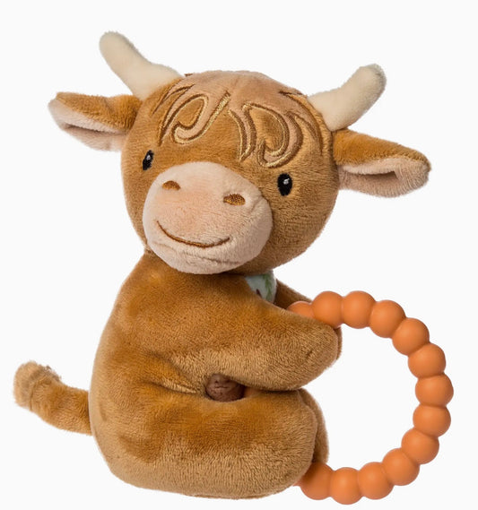 Highland Cow Teether and Rattle