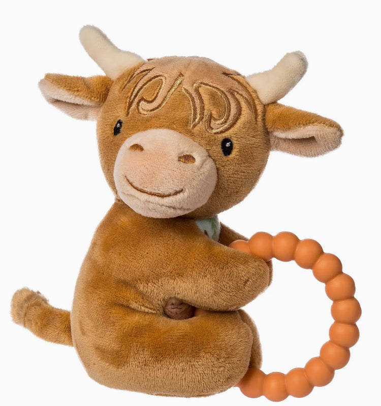 Highland Cow Teether and Rattle