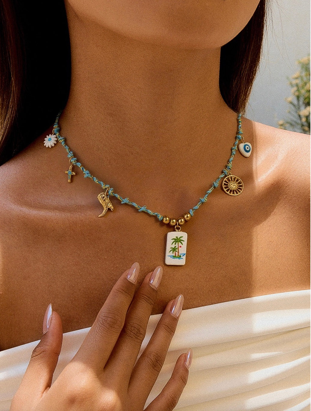 Vintage Charm Rope Necklace