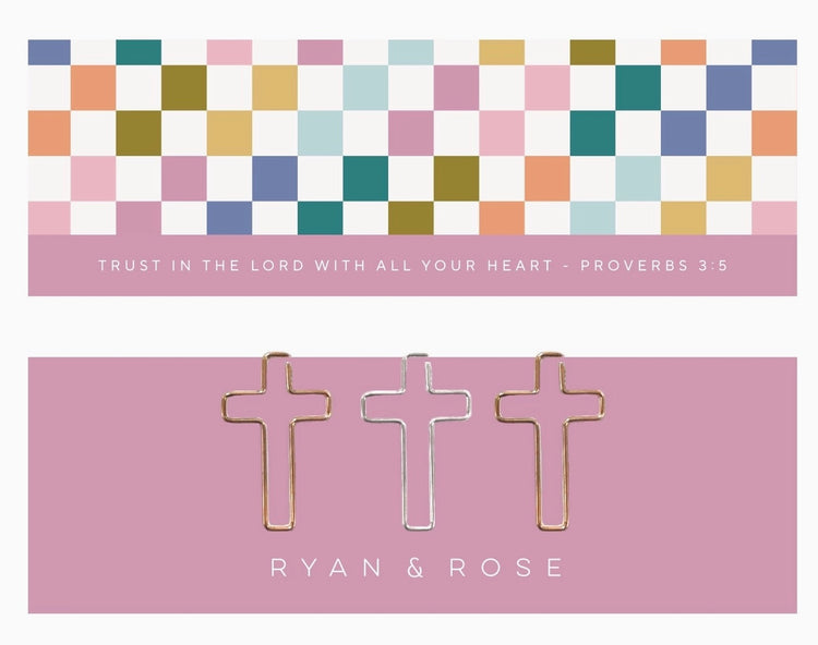Bookmark and Cross Paperclips