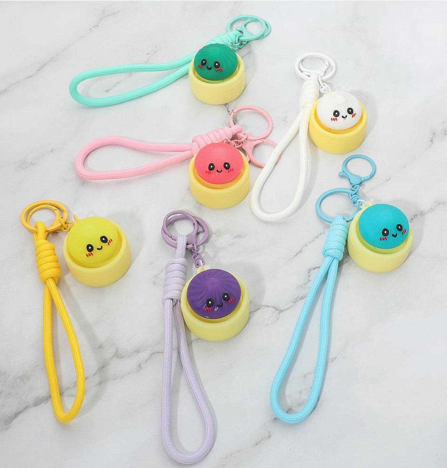 Bao Bun Dumpling Fidget Clicker Bag Charm