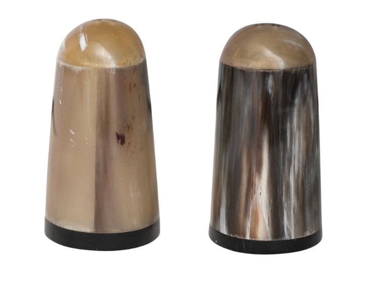 Horn Salt and Pepper Shakers
