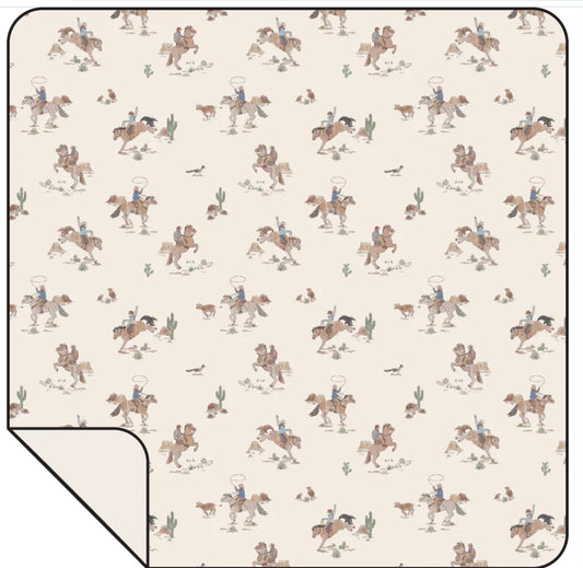 Horse Wrangler Swaddle Blanket