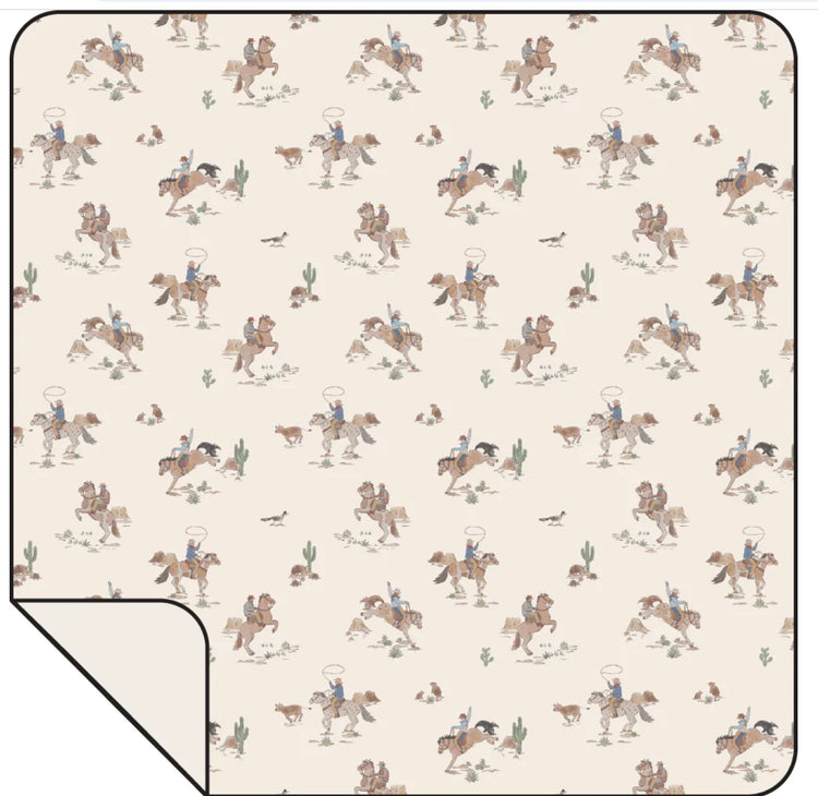 Horse Wrangler Swaddle Blanket