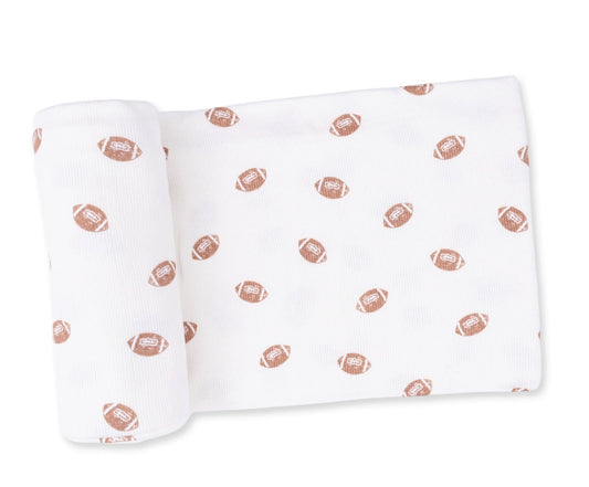 Mini Footballs Swaddle Blanket