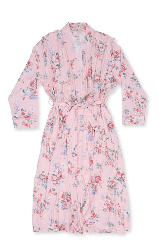 Painterly Rose Bouquets Robe