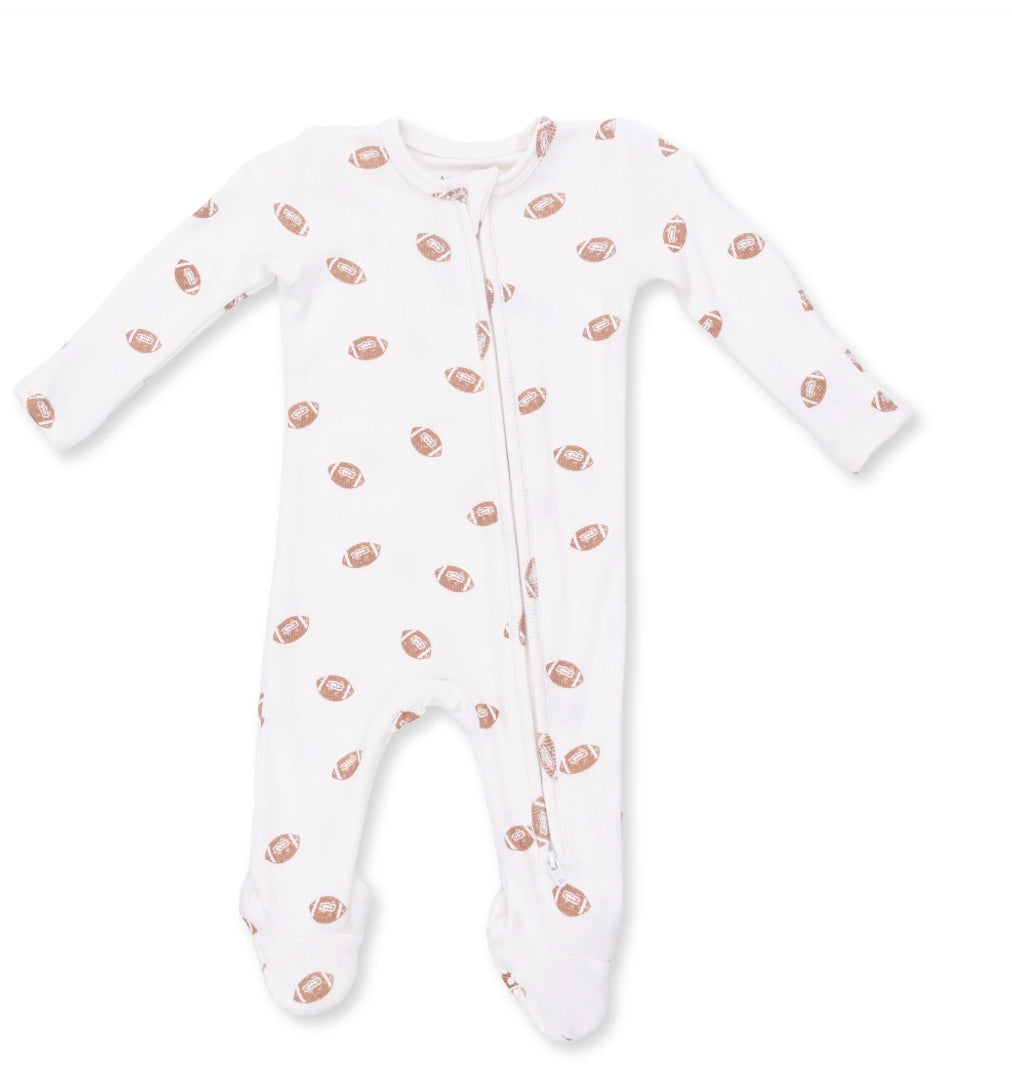 Mini Footballs 2 Way Zipper Footie