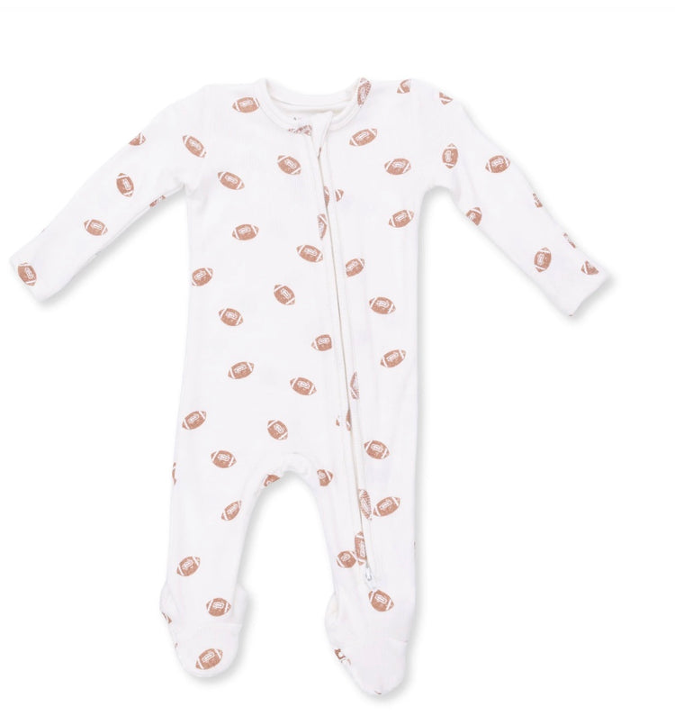 Mini Footballs 2 Way Zipper Footie