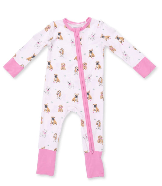 Bestie Dogs Pink Convertible Romper