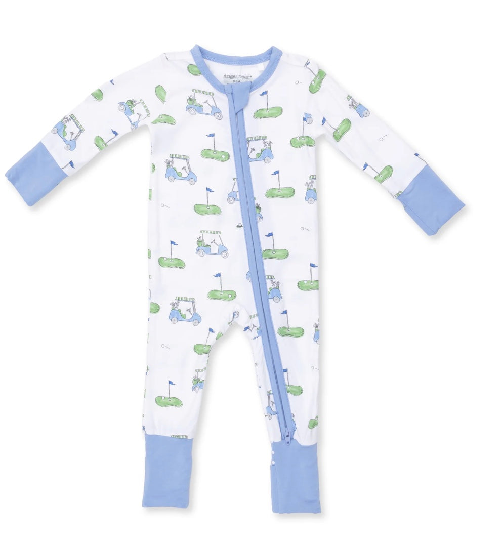 Golf Carts Blue Convertible Romper