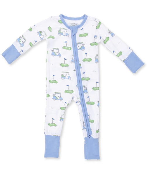Golf Carts Blue Convertible Romper