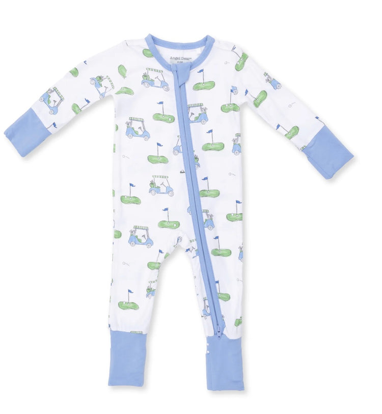 Golf Carts Blue Convertible Romper