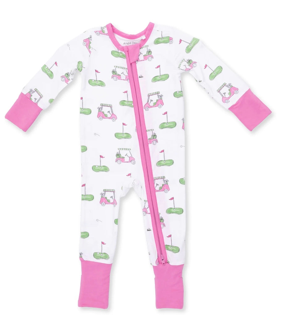 Golf Carts Pink Convertible Romper