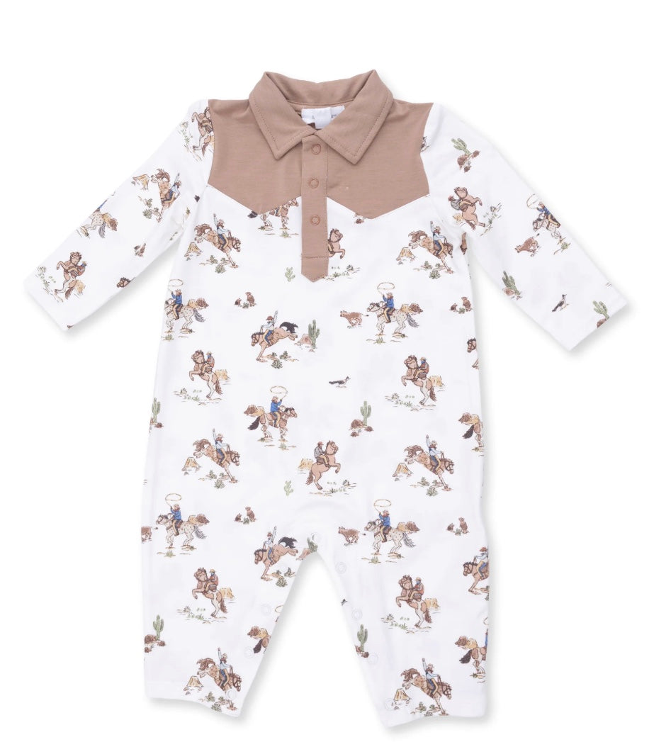 Long Sleeve Cowboy Romper