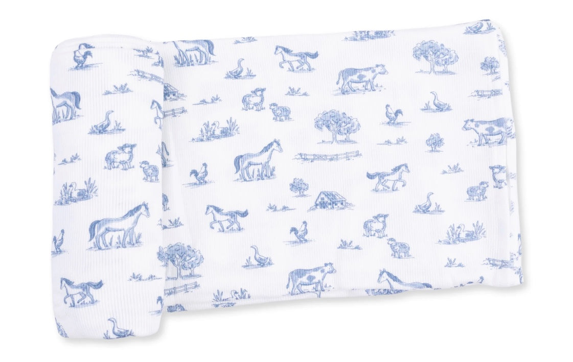 Farm Friends Swaddle Blanket