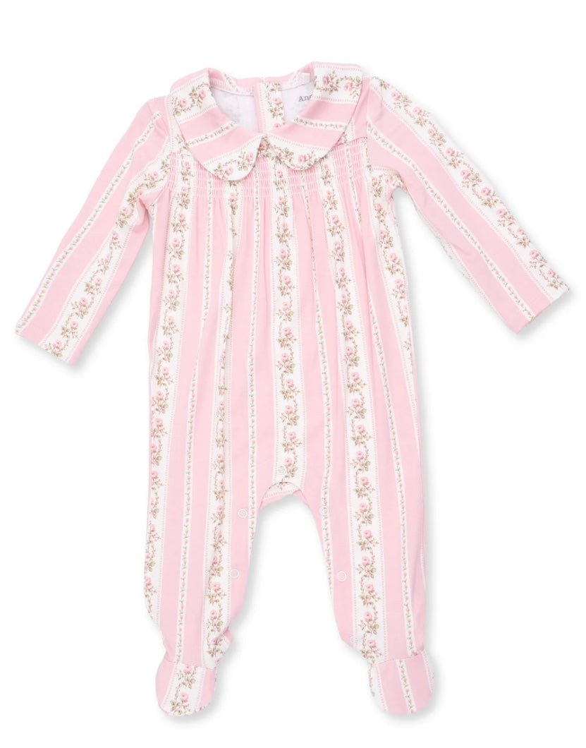 Antoinette Striped Footie
