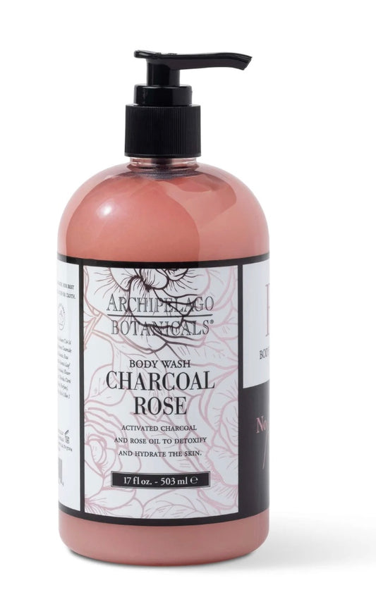 Charcoal Rose Body Wash 17 oz