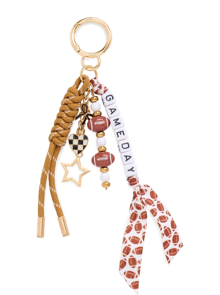 Gameday Football Bag Charm