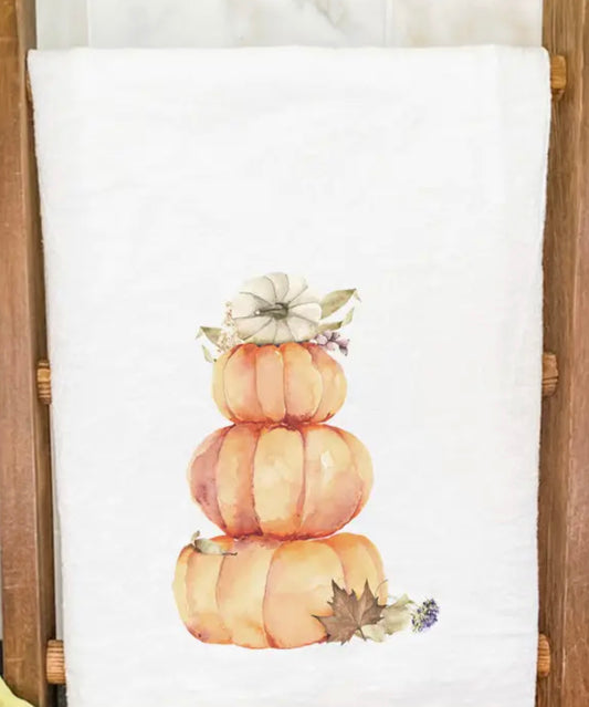 Pumpkin Stack Tea Towel