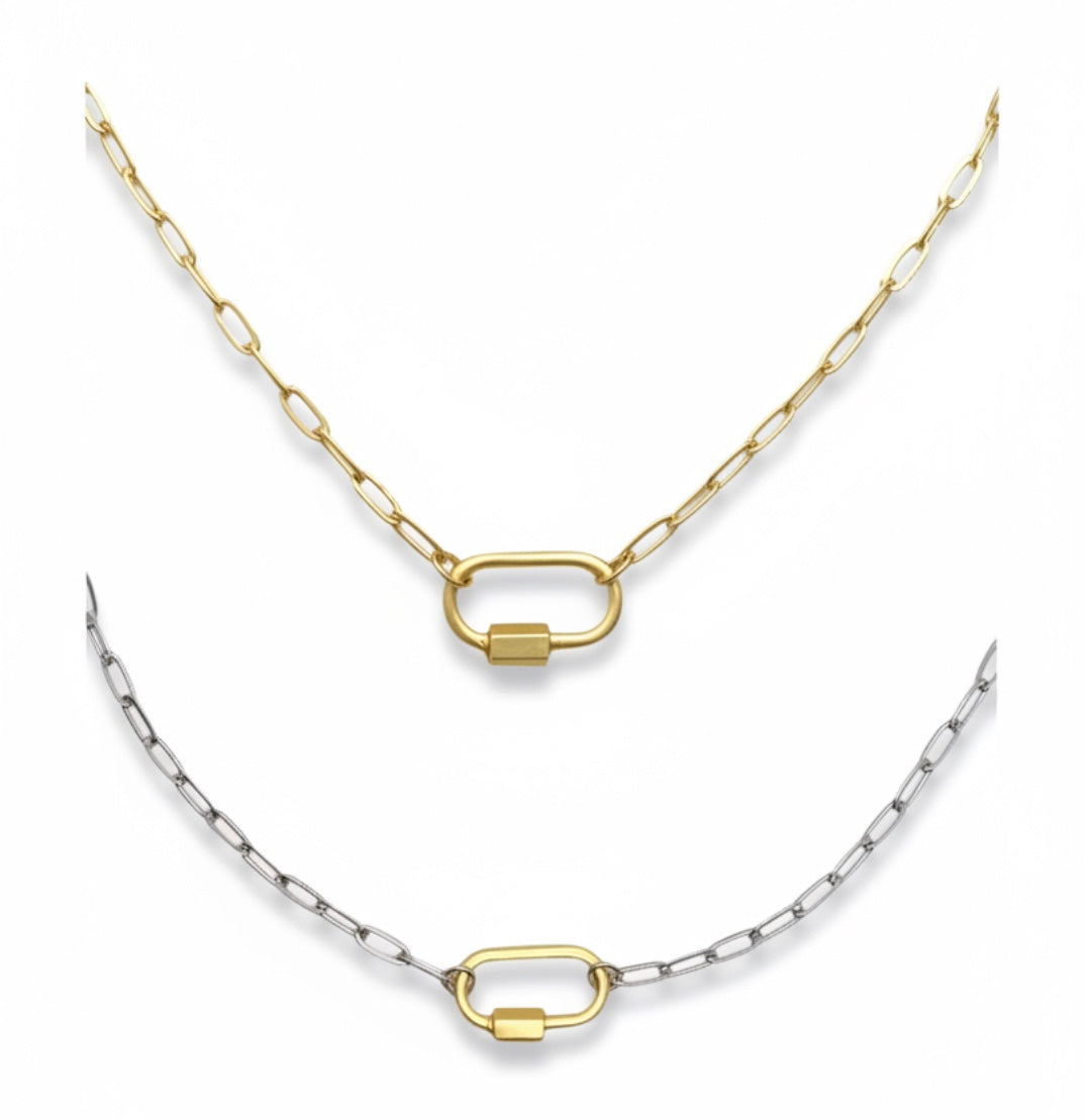 Clingy Caribiner Necklace