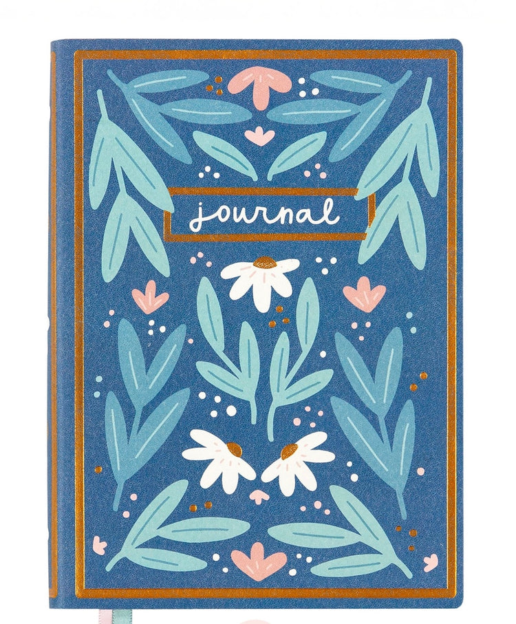 Blue Floral Journal