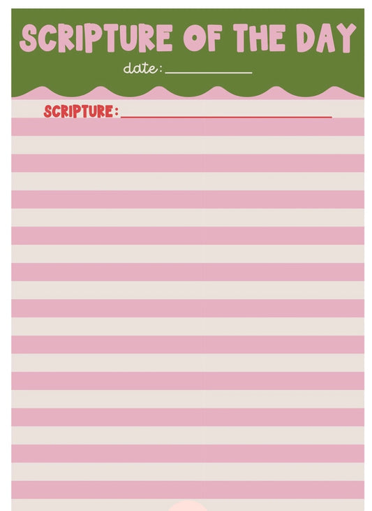 Scripture of The Day Notepad