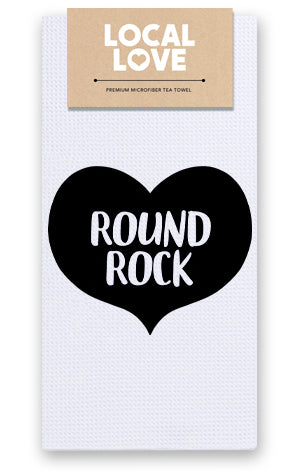 Round Rock Towel Big Heart