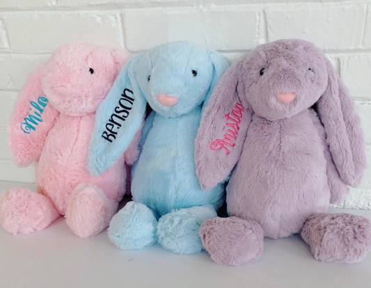 Embroidered Plush Bunny