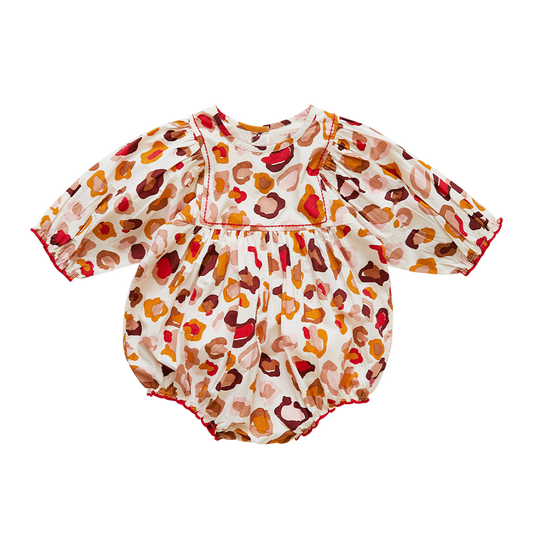 Pink Chicken Baby Arianna Leopard Bubble