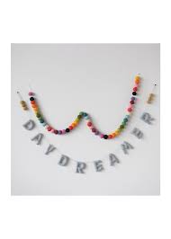 Multi-Colored Wool Felt Garland