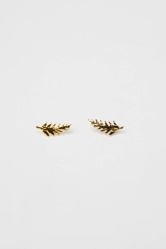Brenda Grands Jewelry - Leaf Ear Climbers