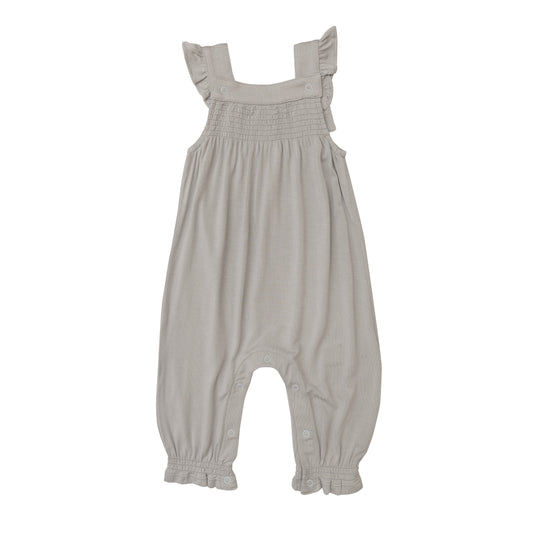Angel Dear Grey Smocked Coverall