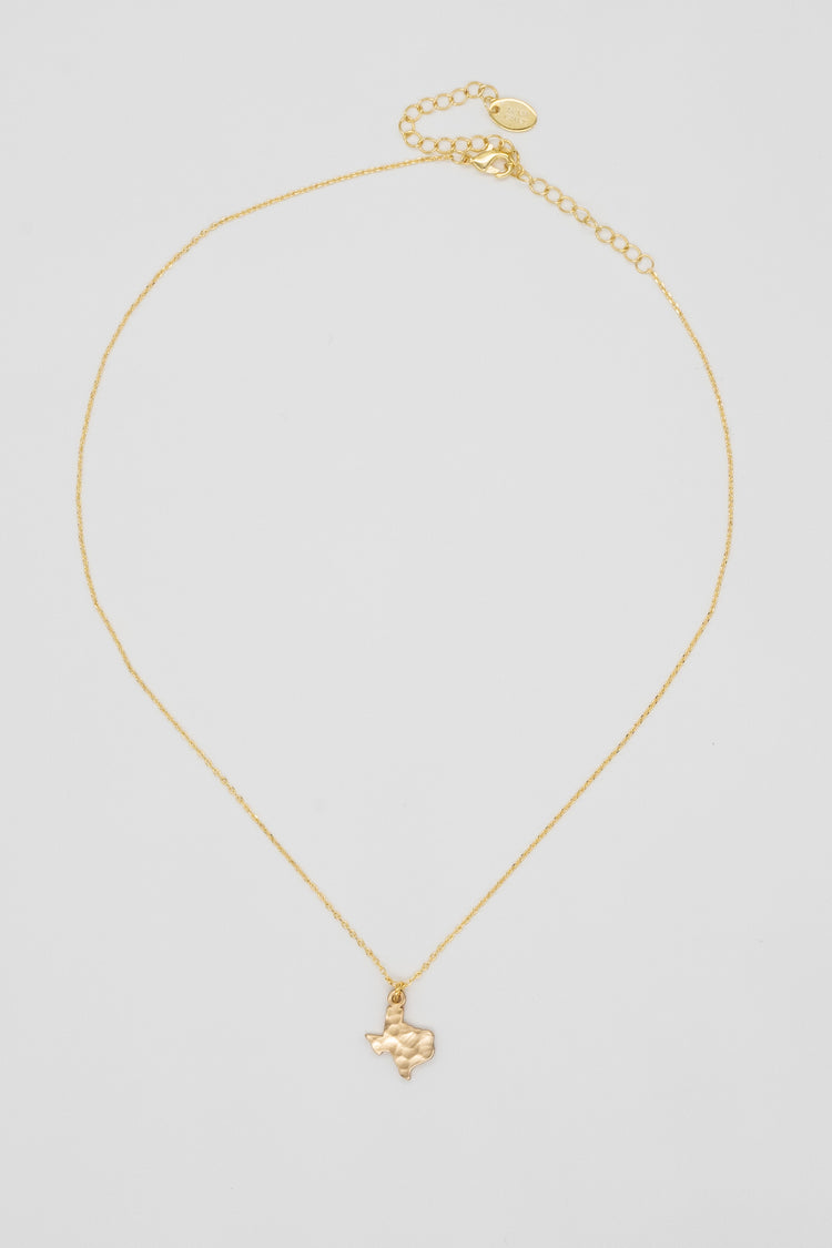 Brenda Grands Texas Mini Gold Necklace